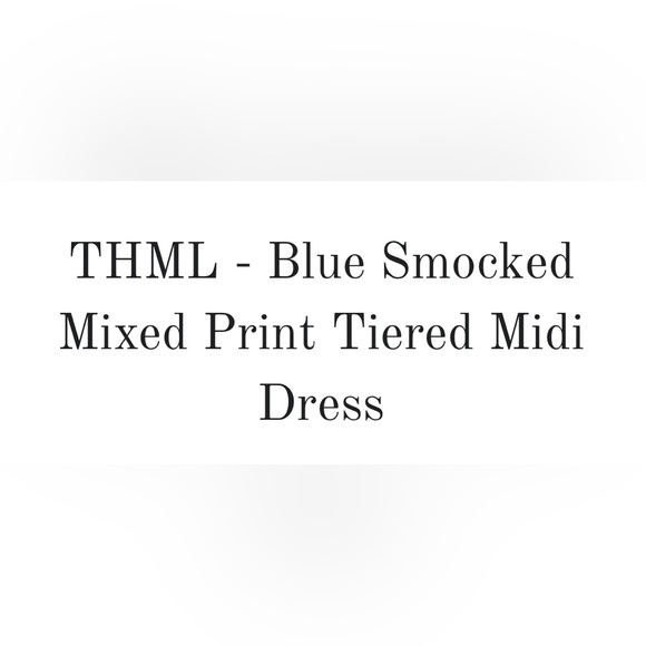 THML smocked midi dress - Picture 2 of 7